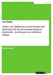 Anbau von Ölpflanzen in den Tropen und Subtropen für die Herstellung biogener Kraftstoffe - Am Beispiel des südlichen Afrikas