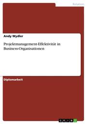Projektmanagement-Effektivität in Business-Organisationen