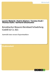 Krombacher Brauerei Bernhard Schadeberg GmbH & Co. KG - Cover