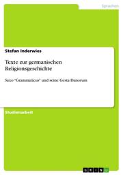 Texte zur germanischen Religionsgeschichte