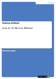 Love in 'To His Coy Mistress' - Cover