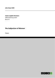 The Subjection of Women - Cover