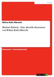 Michael Buback - Eine aktuelle Rezension von Wilma Ruth Albrecht - Cover