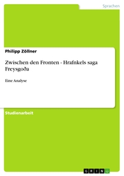 Zwischen den Fronten - Hrafnkels saga Freysgoða - Cover