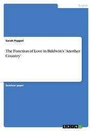 The Function of Love in Baldwin's 'Another Country'