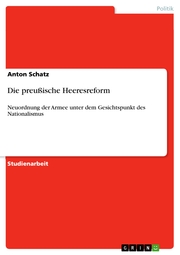 Die preußische Heeresreform - Cover