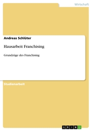 Hausarbeit Franchising - Cover