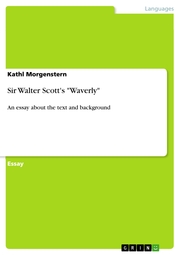 Sir Walter Scott's 'Waverly' - Cover