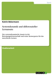 Systemdynamik und differenzieller Lernansatz - Cover