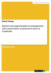 Barriers and opportunities in management and conservation of protected areas in Cambodia - Cover