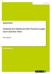 Ästhetik des Erhabenen Bei Pseudo-Longin und Christine Pries - Cover