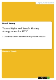 Tenure Rights and Benefit Sharing Arrangements for REDD
