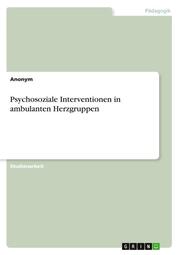 Psychosoziale Interventionen in ambulanten Herzgruppen