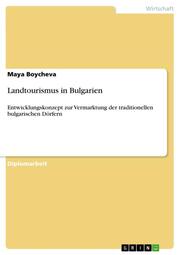 Landtourismus in Bulgarien - Cover