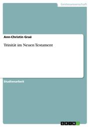 Trinität im Neuen Testament - Cover