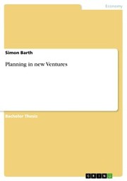 Planning in new Ventures