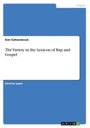 The Variety in the Lexicon of Rap and Gospel - Cover