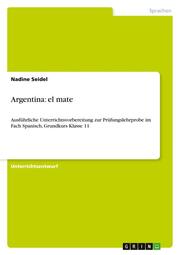 Argentina: el mate - Cover