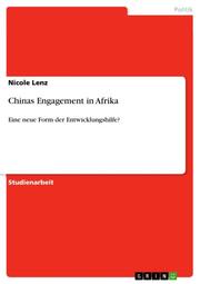 Chinas Engagement in Afrika - Cover