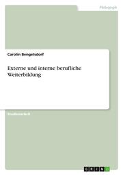 Externe und interne berufliche Weiterbildung - Cover
