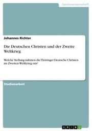 Die Deutschen Christen und der Zweite Weltkrieg - Cover
