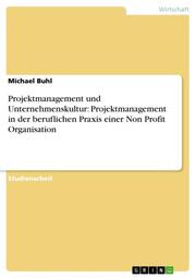 Projektmanagement und Unternehmenskultur: Projektmanagement in der beruflichen Praxis einer Non Profit Organisation
