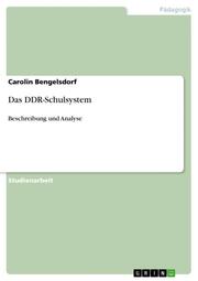 Das DDR-Schulsystem - Cover