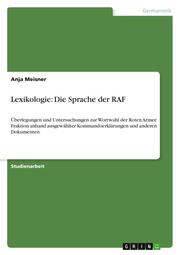 Lexikologie: Die Sprache der RAF