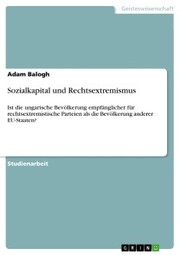 Sozialkapital und Rechtsextremismus - Cover