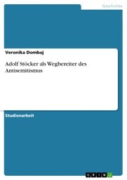 Adolf Stöcker als Wegbereiter des Antisemitismus - Cover