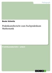 Praktikumsbericht zum Fachpraktikum Mathematik - Cover