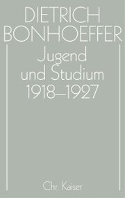 Jugend und Studium 1918-1927 - Cover