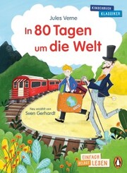 Penguin JUNIOR - Einfach selbst lesen: Kinderbuchklassiker - In 80 Tagen um die Welt - Cover