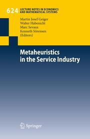 Metaheuristics in the Service Industry - Cover