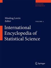 International Encyclopedia of Statistical Science - Cover