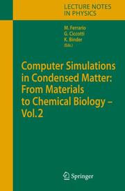 Computer Simulations in Condensed Matter: From Materials to Chemical Biology.Volume 2