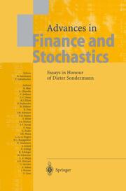 Advances in Finance and Stochastics - Cover