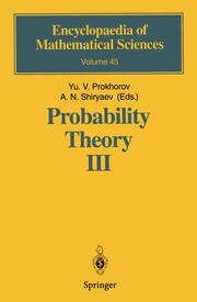 Probability Theory III - Cover