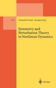 Symmetry and Perturbation Theory in Nonlinear Dynamics