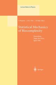 Statistical Mechanics of Biocomplexity - Cover