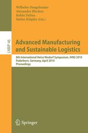 Advanced Manufacturing and Sustainable Logistics - Cover