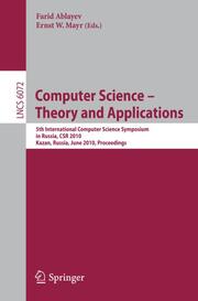 Computer Science -- Theory and Applications - Cover