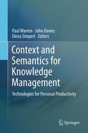 Context and Semantics for Knowledge Management - Cover