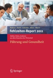 Fehlzeiten-Report 2011 - Cover