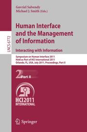 Human Interface and the Management of Information.Interacting with Information - Cover