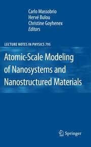 Atomic-Scale Modeling of Nanosystems and Nanostructured Materials - Cover