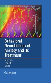 Behavioral Neurobiology of Anxiety and Its Treatment - Cover