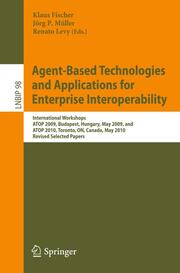 Agent-Based Technologies and Applications for Enterprise Interoperability - Cover