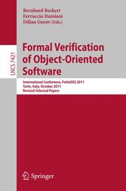 Formal Verification of Object-Oriented Software - Cover