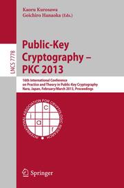 Public-Key Cryptography -- PKC 2013 - Cover